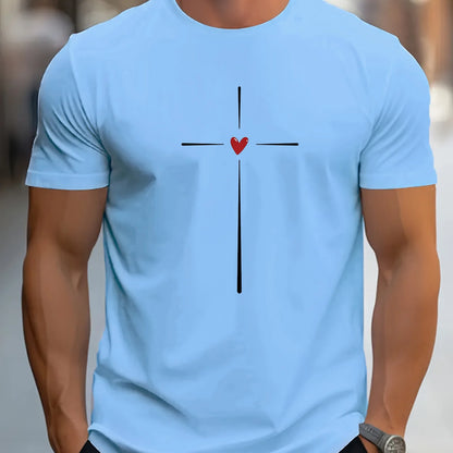 Heart Cross Cotton Shirt 