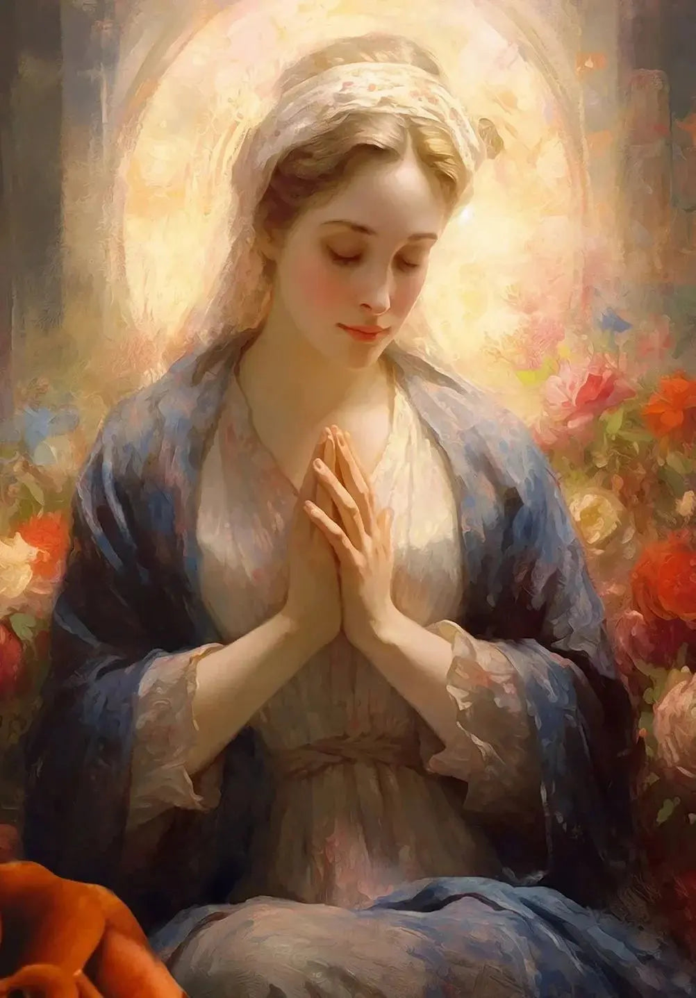 Vintage Virgin Mary Wall Art Poster 