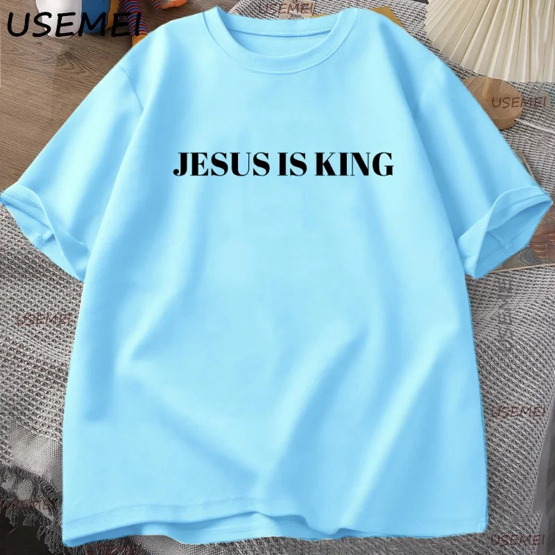 Camiseta Jesus é Rei para Homens
