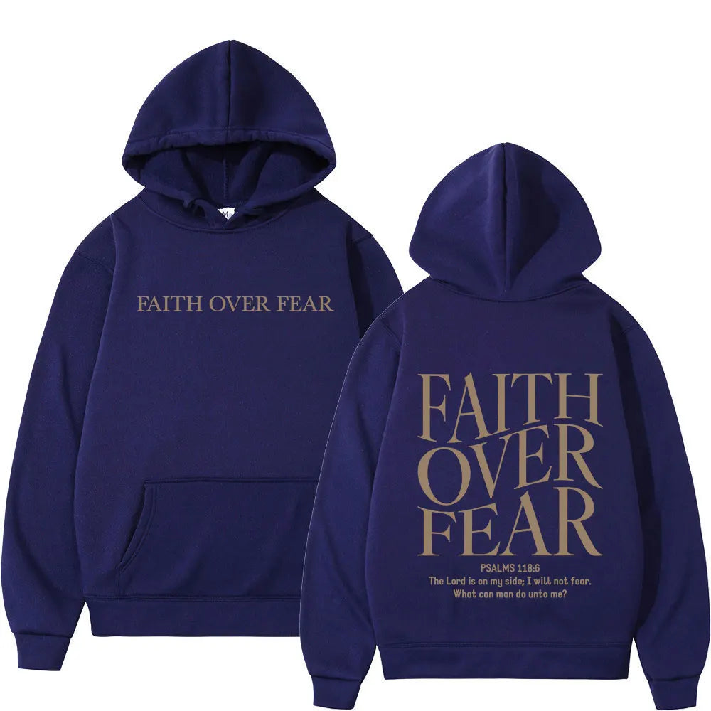 Faith Over Fear Minimalist Hoodie