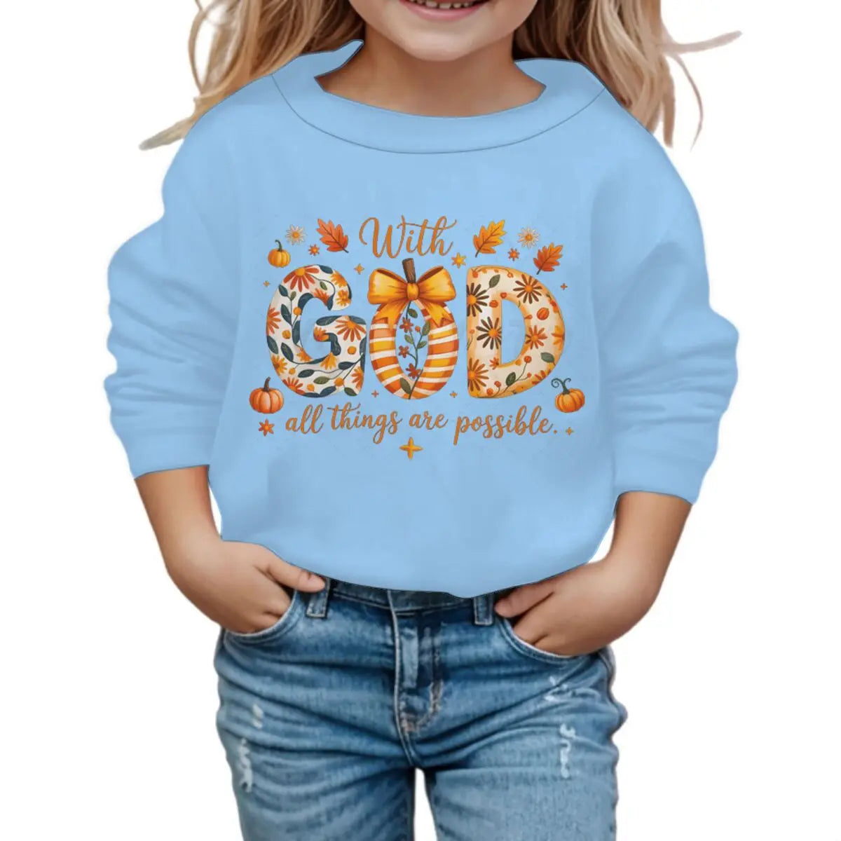 Fall Jesus Kids Sweatshir