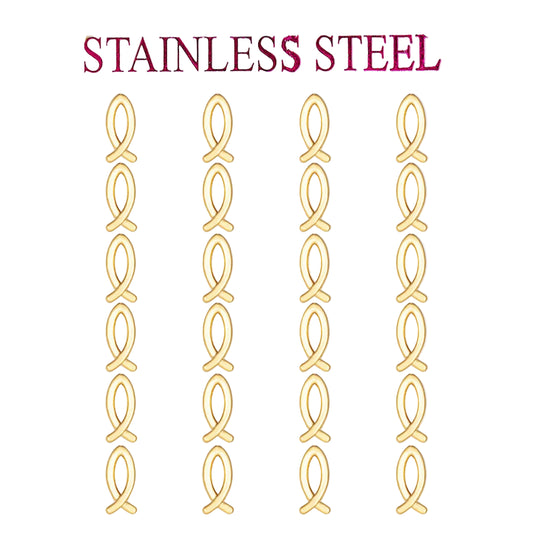 Minimalist Ichthys Stud Earrings