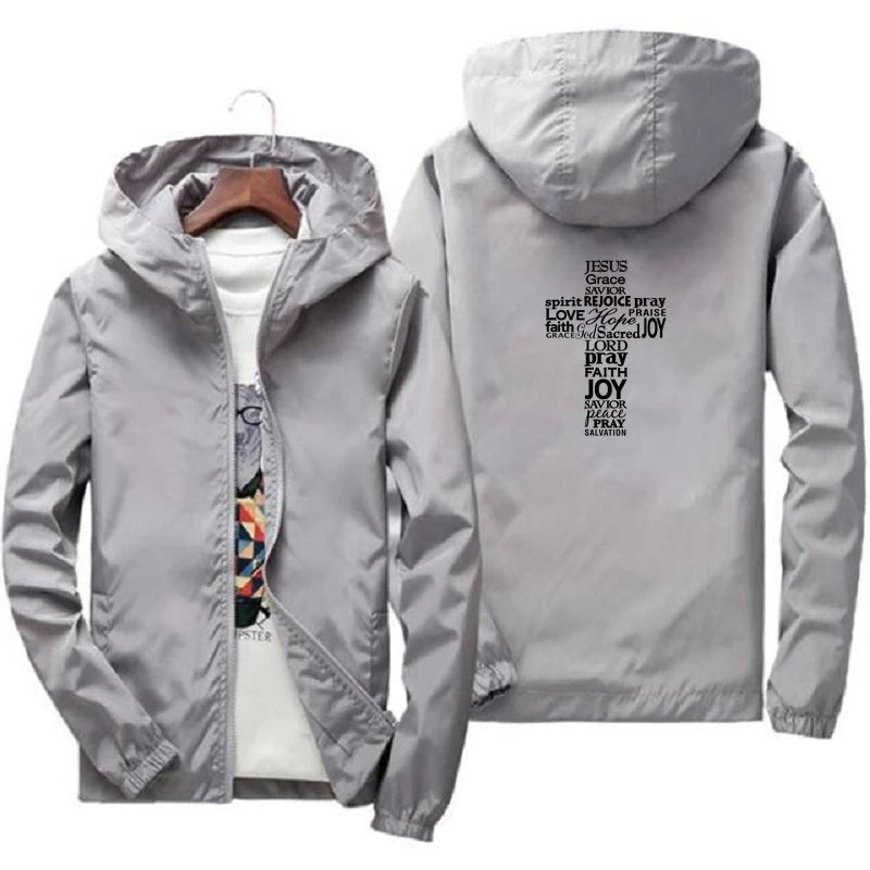 Faith Cross Windbreaker Jacket