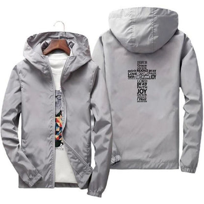 Faith Cross Windbreaker Jacket