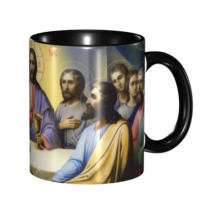 Gesù chiama tazza di ceramica cristiana