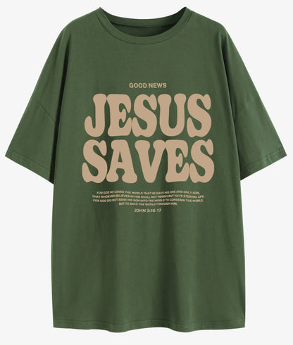 Jesus Saves Oversized T-Shirt 