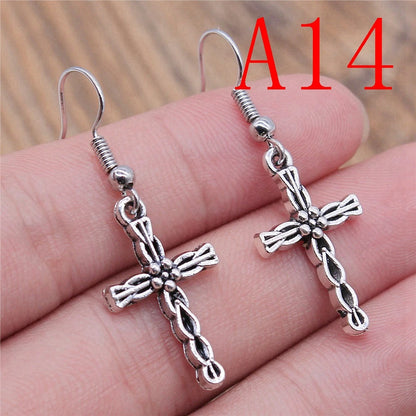 Multi-Style Christian Symbol Drop Earring
