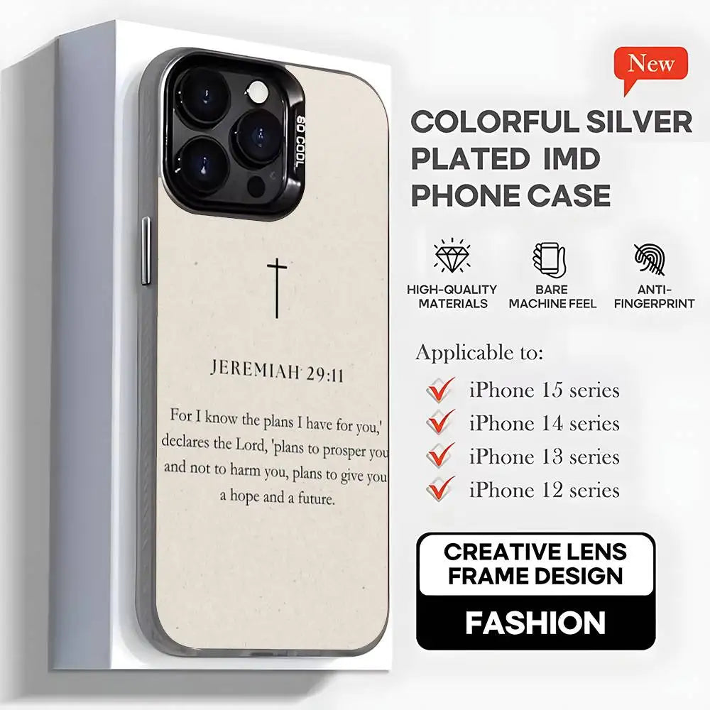 Capa de telefone com versículo bíblico cristão