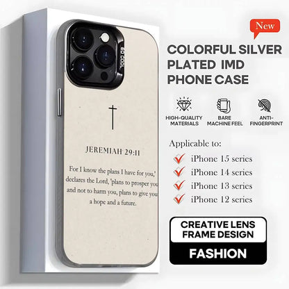 Capa de telefone com versículo bíblico cristão