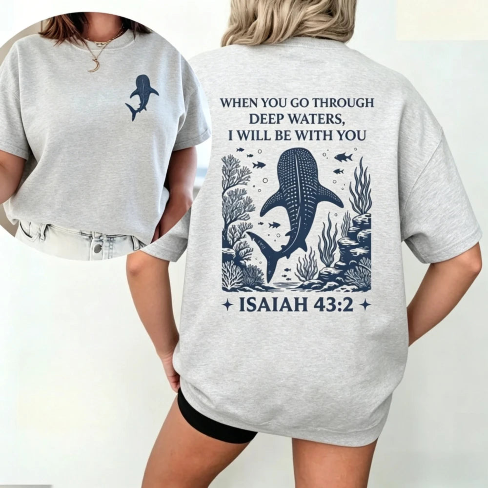 Camiseta Premium Versículo Isaías 43:2
