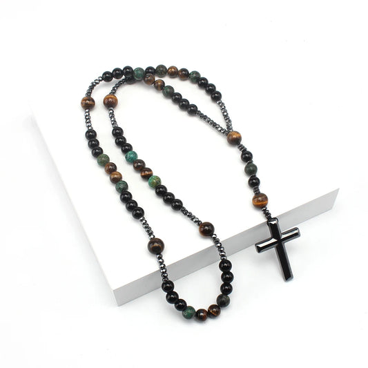 Beaded Cross Necklace