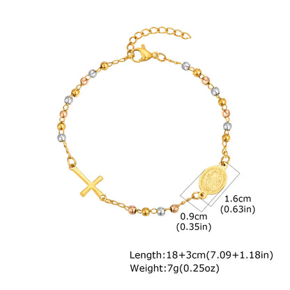 Women's Virgin Mary Rosary Bracelet