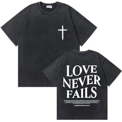 Vintage Washed Religious Shirt 