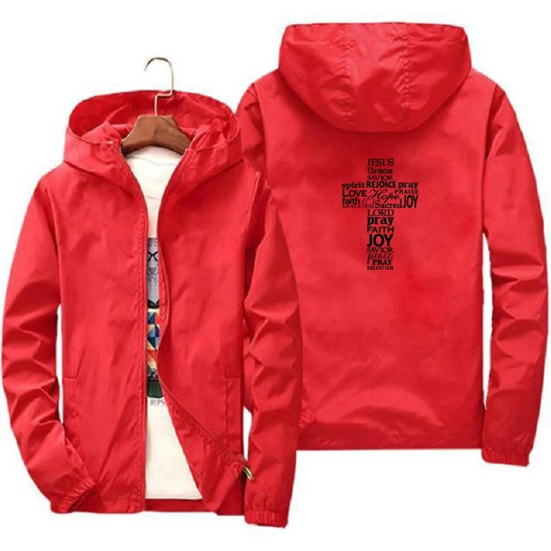 Faith Cross Windbreaker Jacket