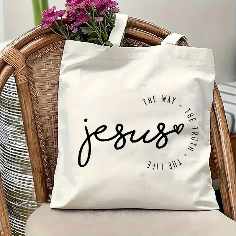 Minimalist Scripture Tote Bag