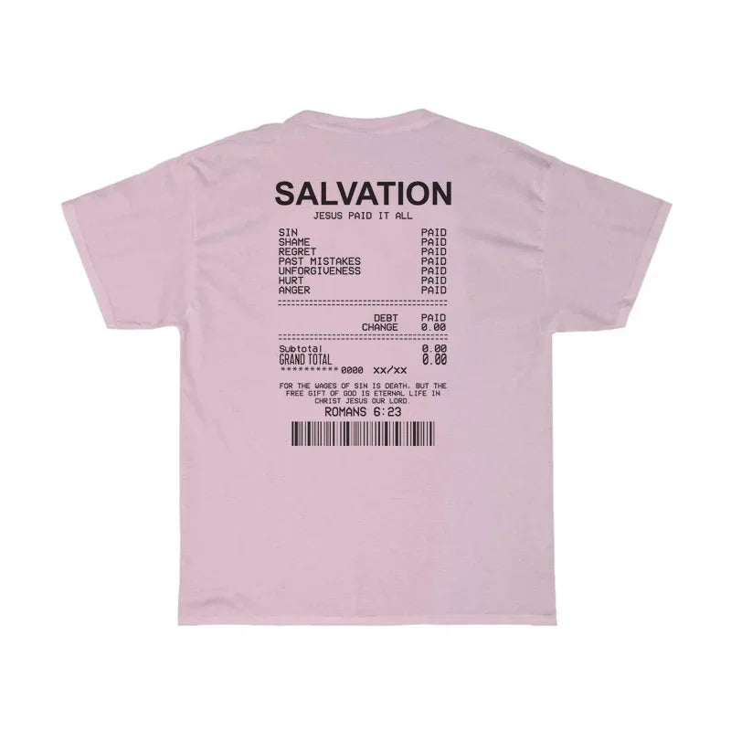 Salvation Back Bible Verse T-Shirt 