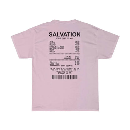 Salvation Back Bible Verse T-Shirt 