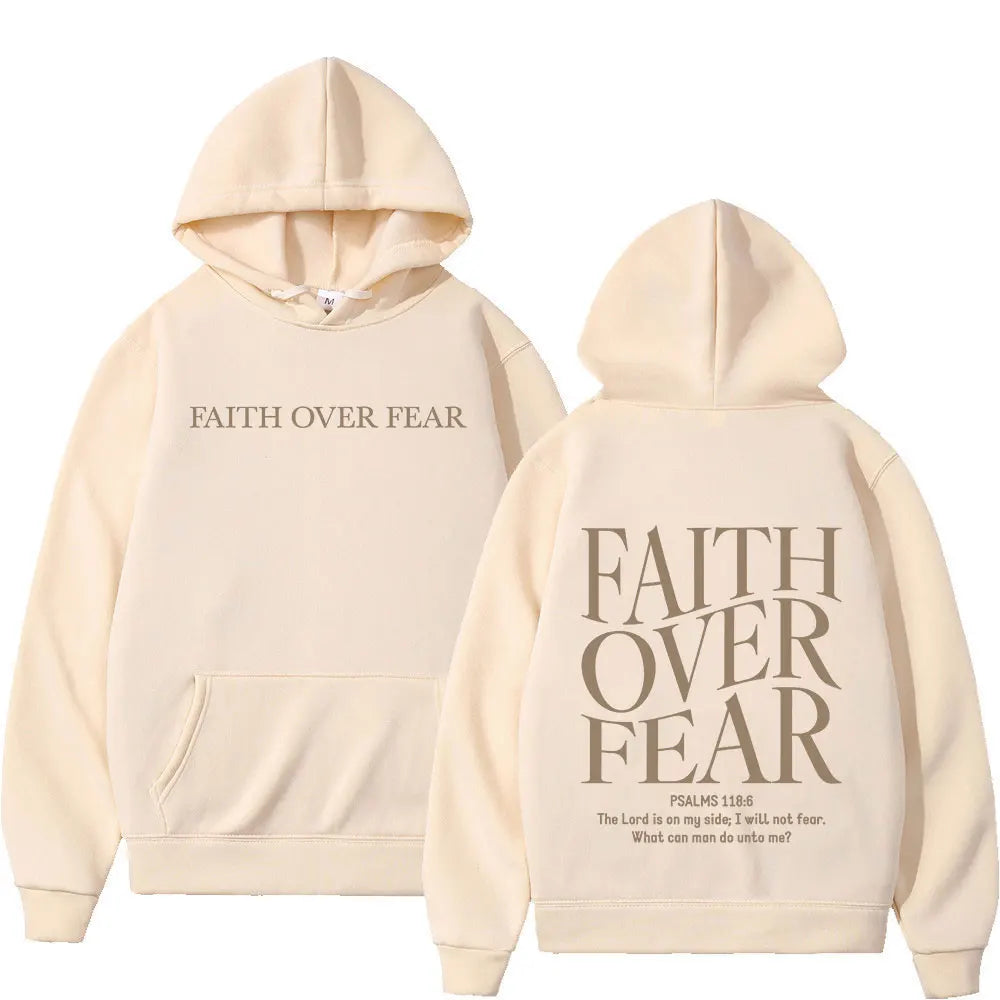Faith Over Fear Minimalist Hoodie