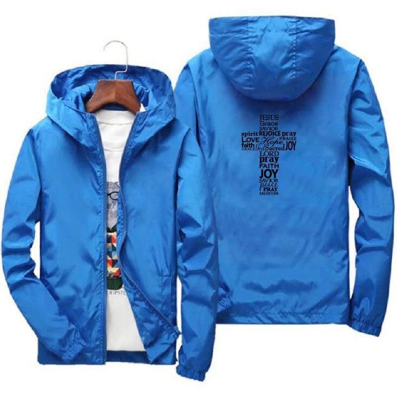 Faith Cross Windbreaker Jacket