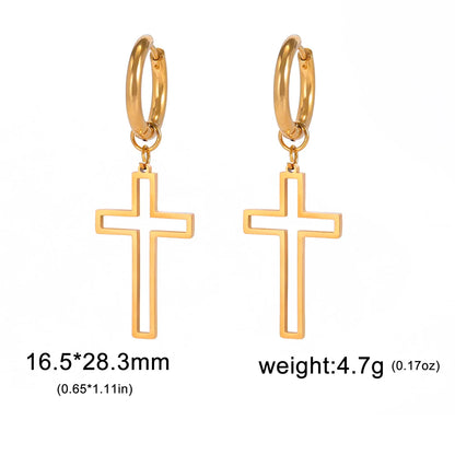 Christian Symbol Earring 