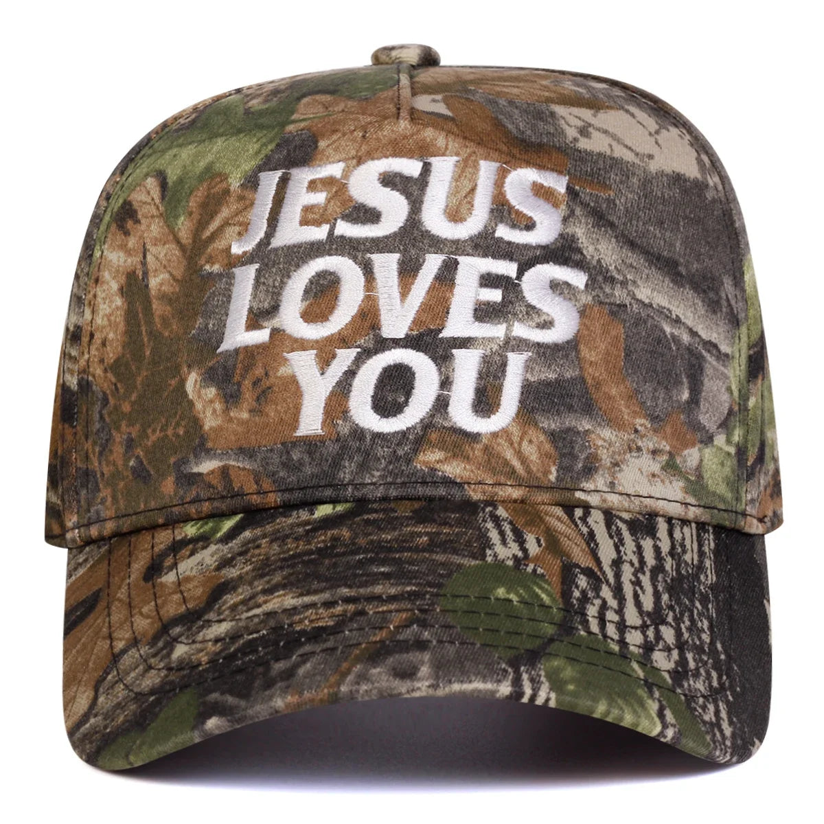 Jesus liebt dich-Hut – Verstellbare bestickte Baseballkappe