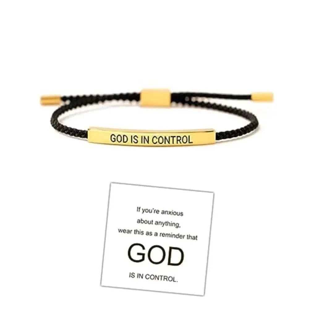 DEUS ESTÁ NO CONTROLE Pulseira