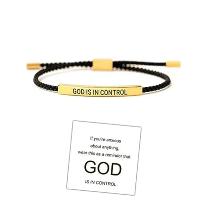 DEUS ESTÁ NO CONTROLE Pulseira