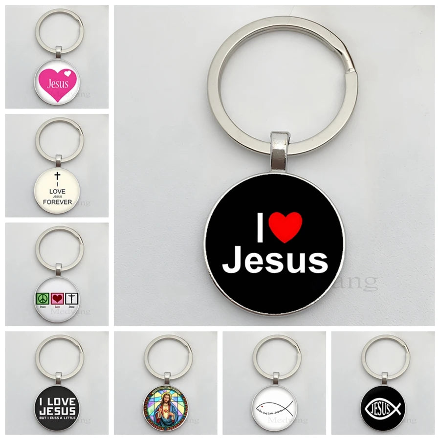Eu amo Jesus chaveiro