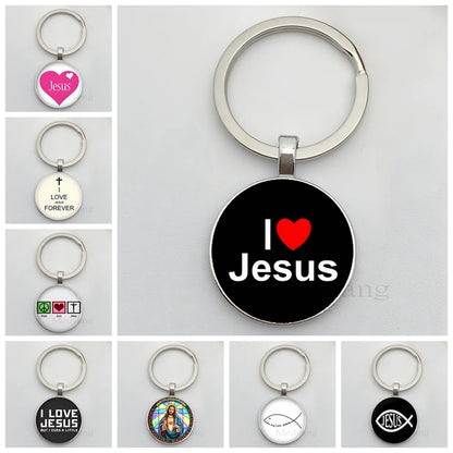 Eu amo Jesus chaveiro