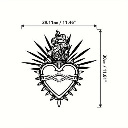 Sacred Heart Metal Wall Art 