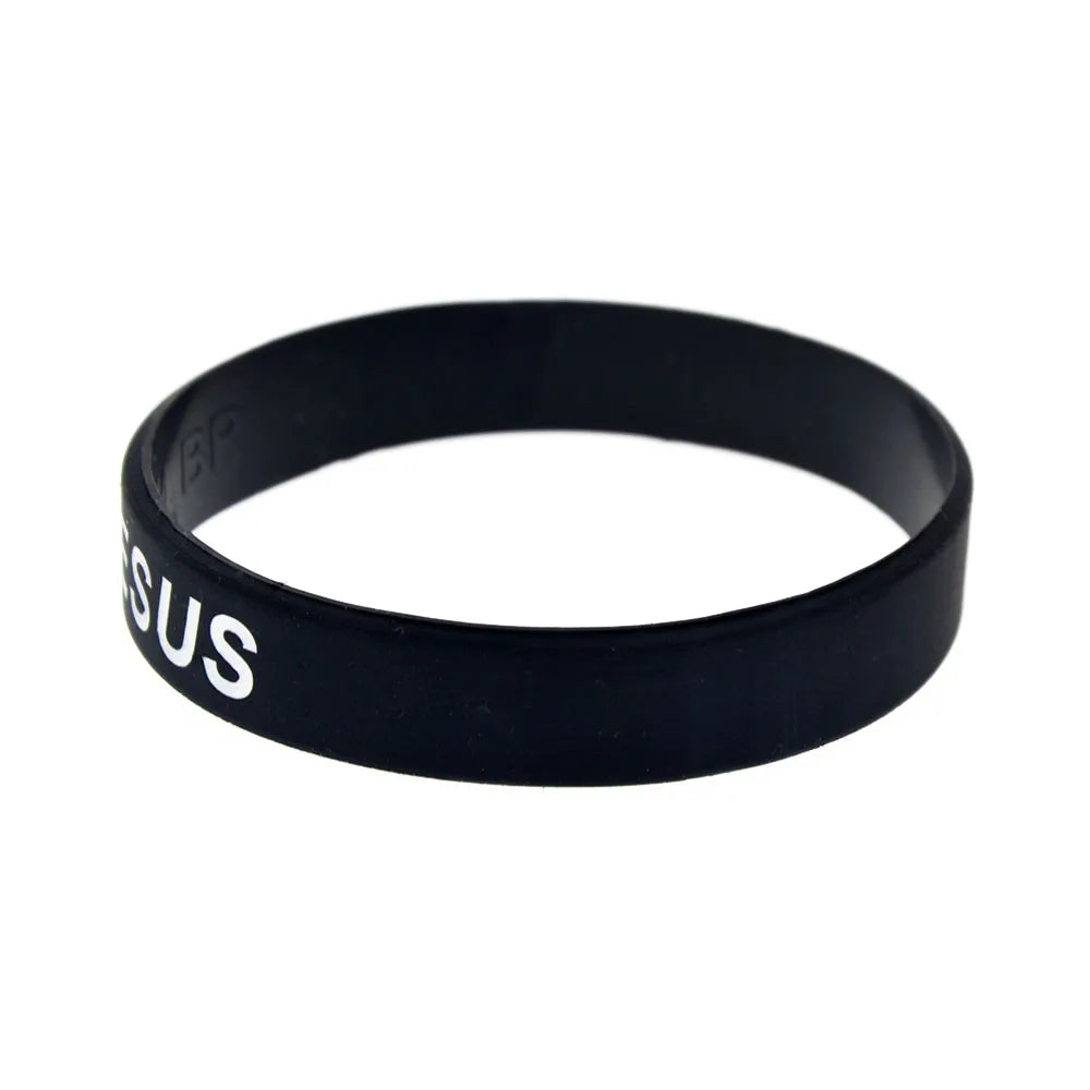 Bracciale in silicone Fede e Amore Croce di Gesù