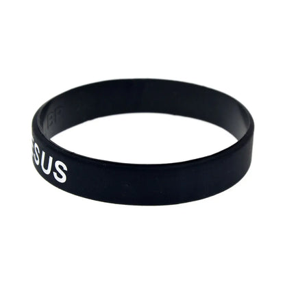 Bracciale in silicone Fede e Amore Croce di Gesù
