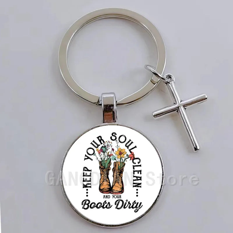 Inspirational Medallion Keyring