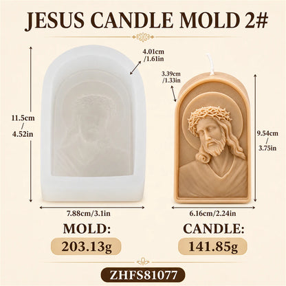 Jesus Statue Candle Mold