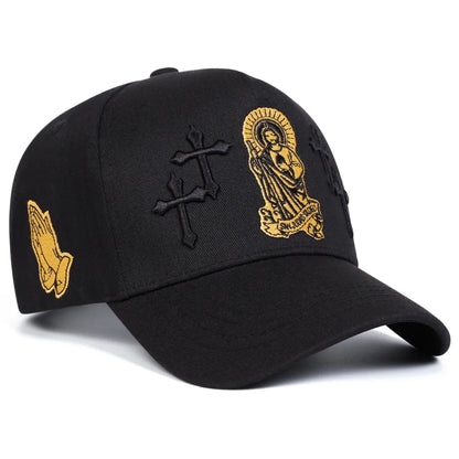 Unisex Christian Cross Embroidered Baseball Cap