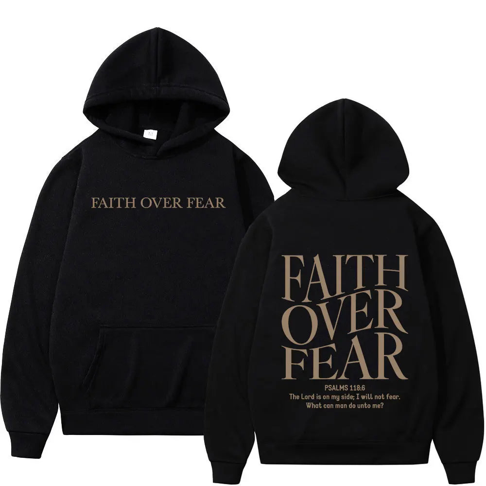 Faith Over Fear Minimalist Hoodie