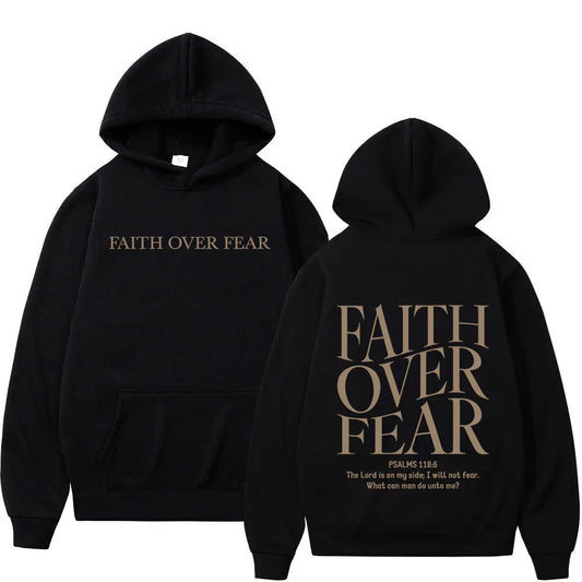 Faith Over Fear Minimalist Hoodie