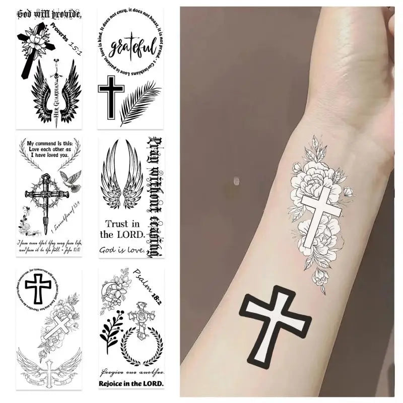 Christian Tattoo Waterproof Stickers