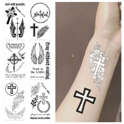Christian Tattoo Waterproof Stickers