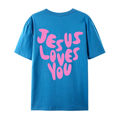 Jesus Loves Me Cotton T-Shirt 