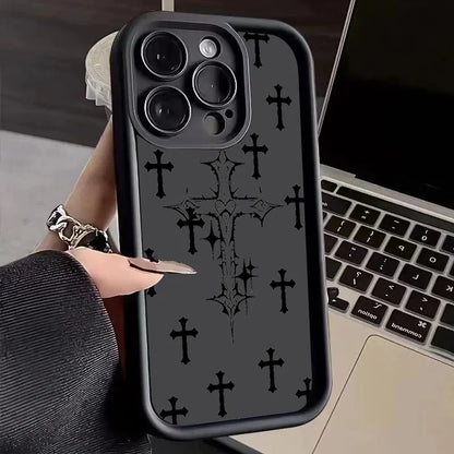 Capa para iPhone com estampa de cruz cristã