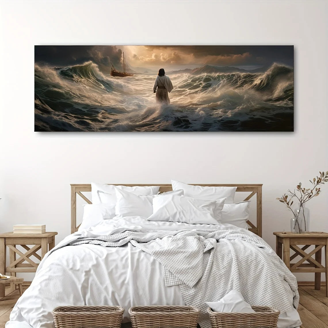 Jesus Walking on Water Canvas Art 