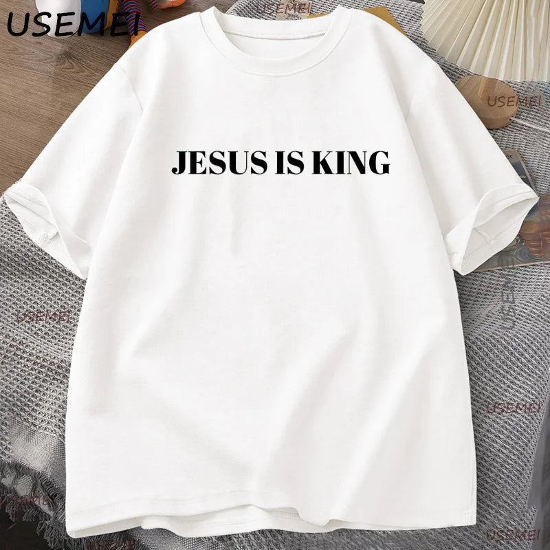 Camiseta Jesus é Rei para Homens