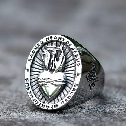 Sacred Heart Seal Ring