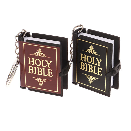 Portachiavi in miniatura della Sacra Bibbia