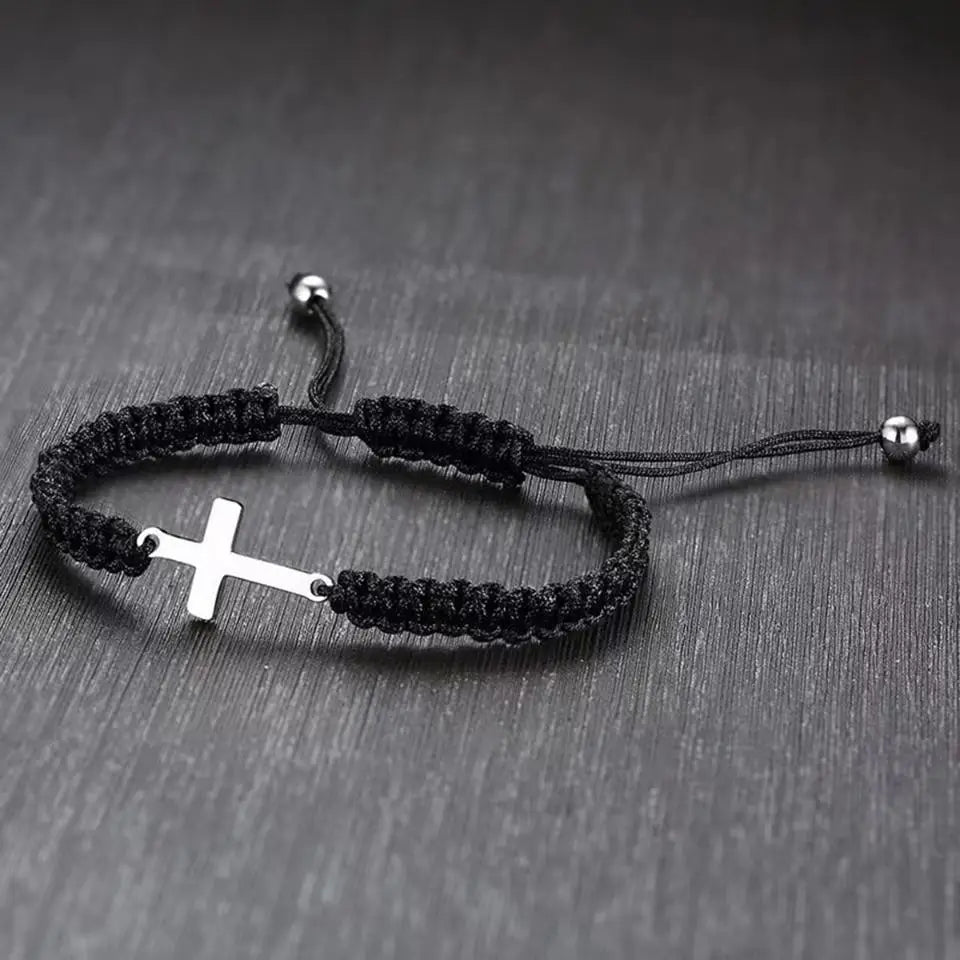 Cross Braided Rope Bracelet 