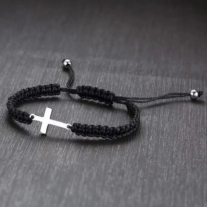 Cross Braided Rope Bracelet 