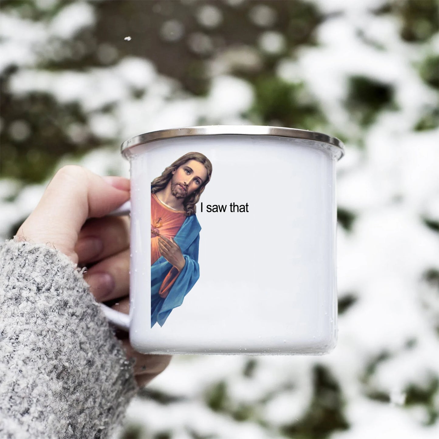 Eu vi aquele Jesus Caneca