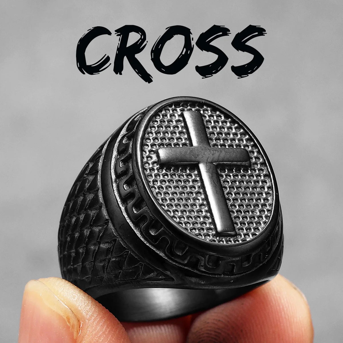 Cross Signet Ring
