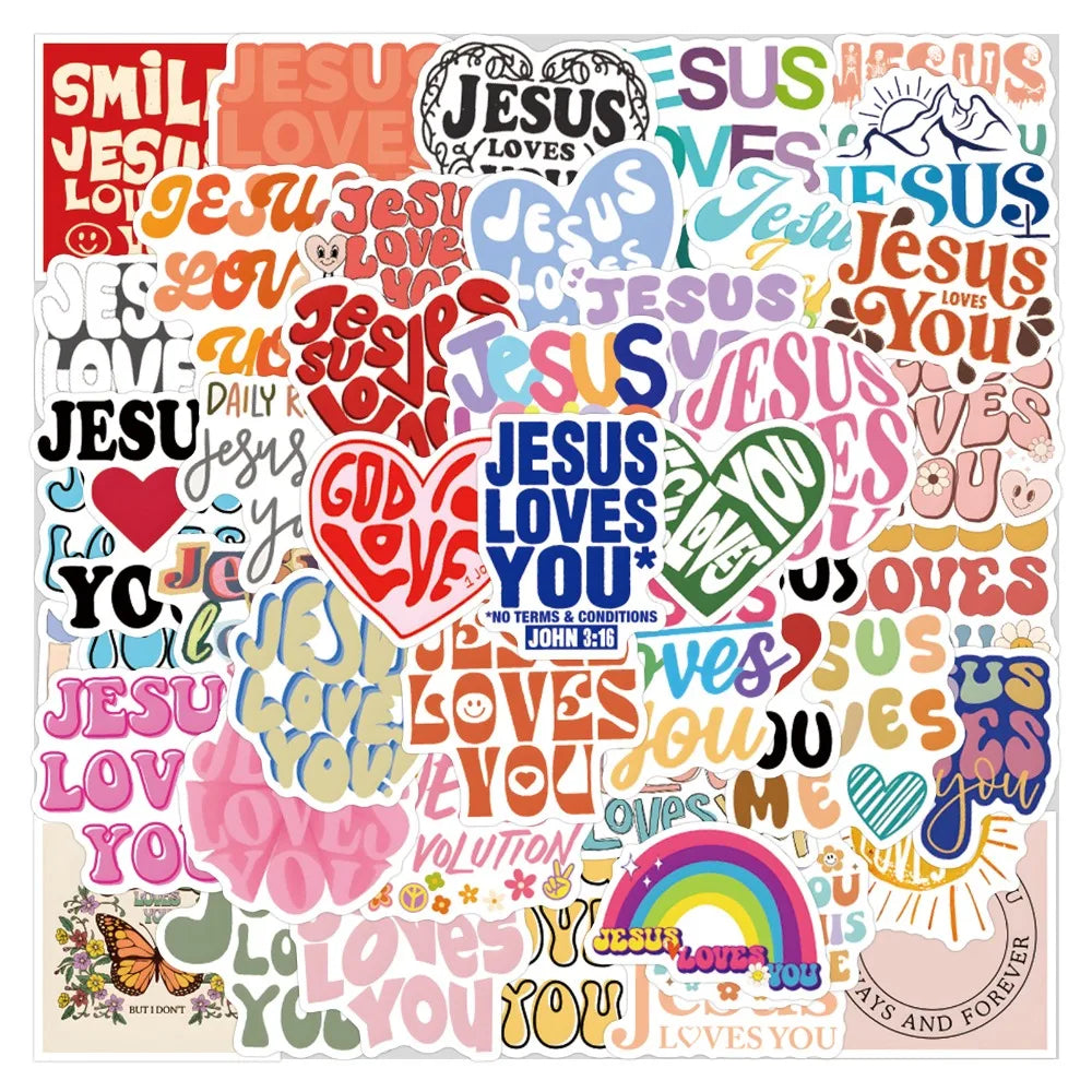 Jesus Loves You Stickers Set